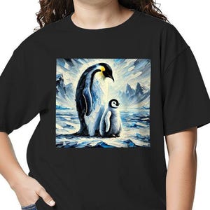 Kids Tee, Fun Penguin Youth T-Shirt, Unique Birthday Gift, Casual Vacation Wear, Original Art Tee, Kid&#39;s Fashion Design, Back To School
