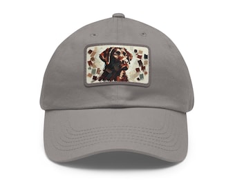 Chocolade labradorhoed met leren patch, casual baseballpet, 22 kleuren, zomeraccessoires, modieuze hoofddeksels, bescherming tegen de zon