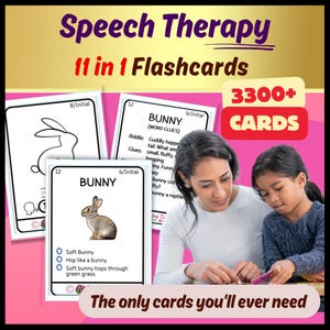 Más de 3300 tarjetas didácticas para terapia del habla, tarjetas de articulación para niños pequeños y niños: juegos, actividades, hojas de trabajo para logopedas, uso doméstico/registro adicional
