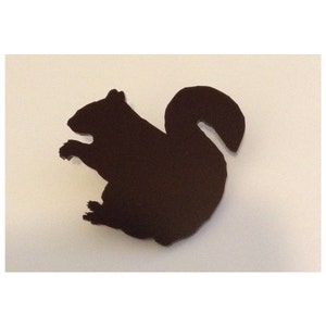 Large Squirrel Brooch Pin, Brown Laser Cut Acrylic Plastic, Woodland Animal Brooch, Squirrel Jewelry image 1