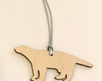 Honey Badger Shape Christmas Tree Ornament in Wood, Stocking Stuffer, Lasercut Wood Animal Shape