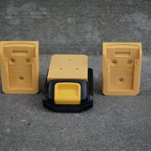 DeWalt 20V Max Battery Wall Mount 3x Holder | Under Shelf | Wall Mount | Made in USA