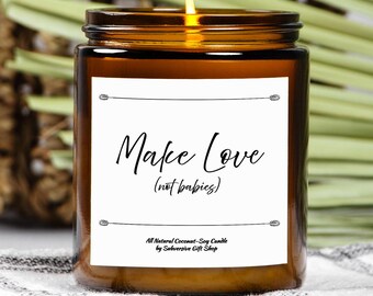 Älska, inte bebisar - ljus | Roliga ljus | Sarkastisk present | Skämtpresent | Kaxig present | Roliga presenter till henne | Rolig bästa vänpresent