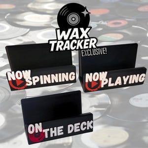 Custom CD/Vinyl Record Stand: Weighted, Adjustable, Swappable Faceplates