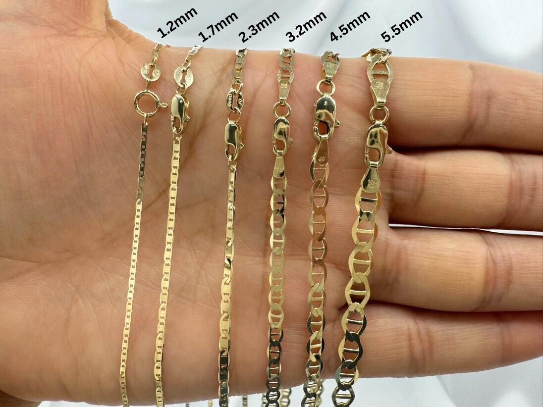 Collana catena maglia rolo da Donna in oro giallo 40 cm media