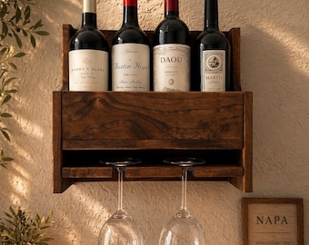 Rustic Red Wine Rack