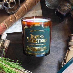 Leaping Toadstools Candle