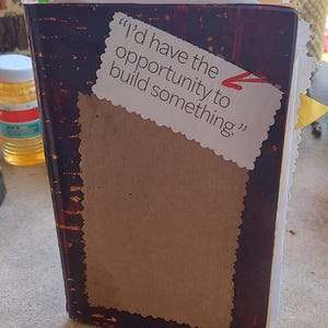 Old book transformed into junk journal- one of a kind!