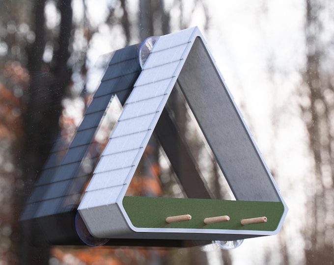 Window Bird Feeder, Personalized Bird Feeder, Removable Tray, Suction Cups, Great Gift, Easy Install and Cleaning, Durable, Squirrel Proof