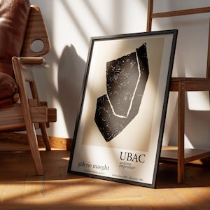 UBAC Galerie Maeght Poster | Abstract Modern Art Print | French Exhibition Poster | Digital Download | Vintage Wall Art for Home Decor
