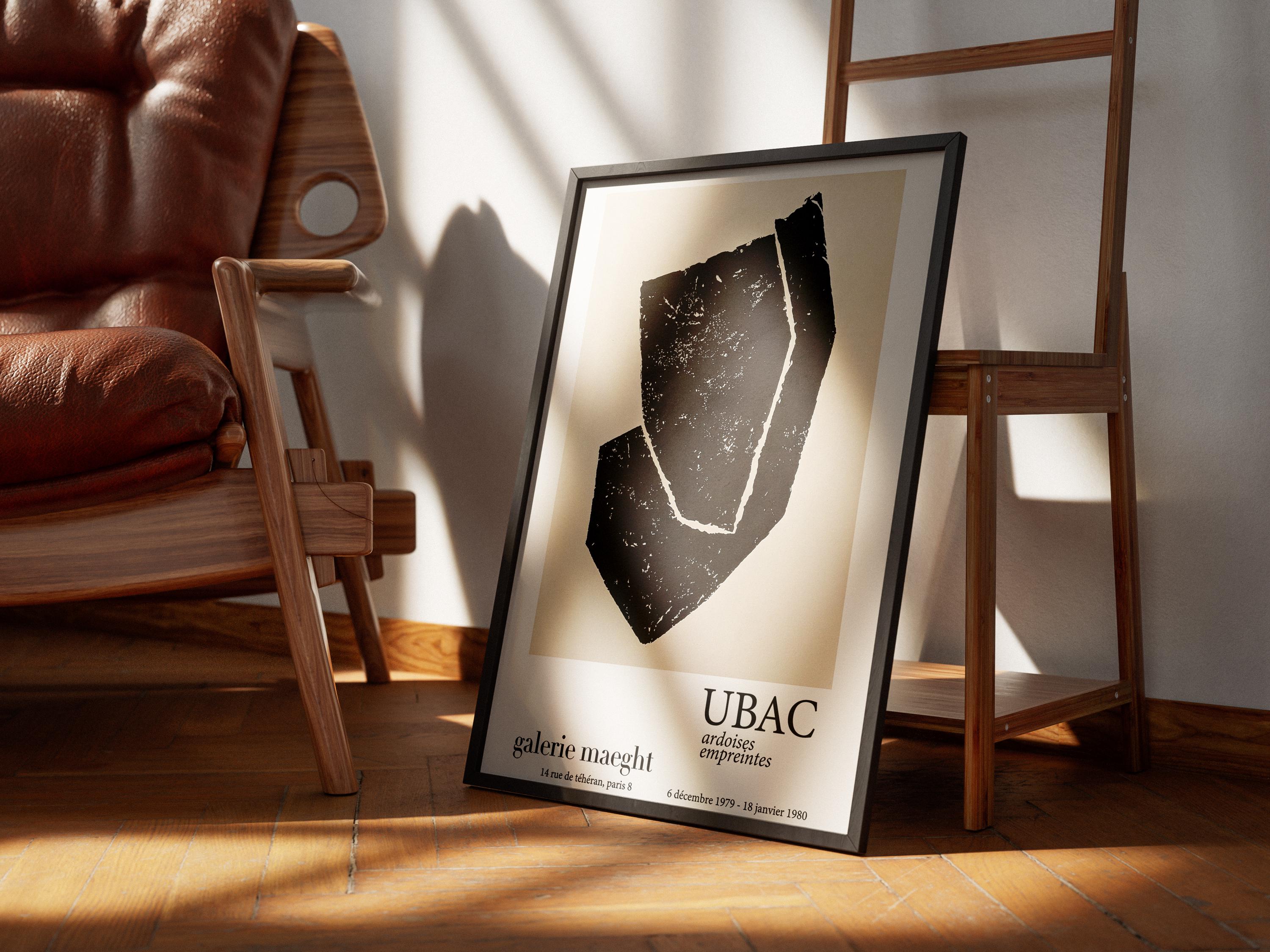 「かわいい～！」 | Poster Maeght Galerie UBAC Abstract Print Art Modern 額縁