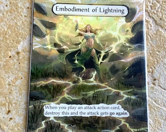 Embodiment of Lightning - Flesh and Blood Runeblade Token - Etsy