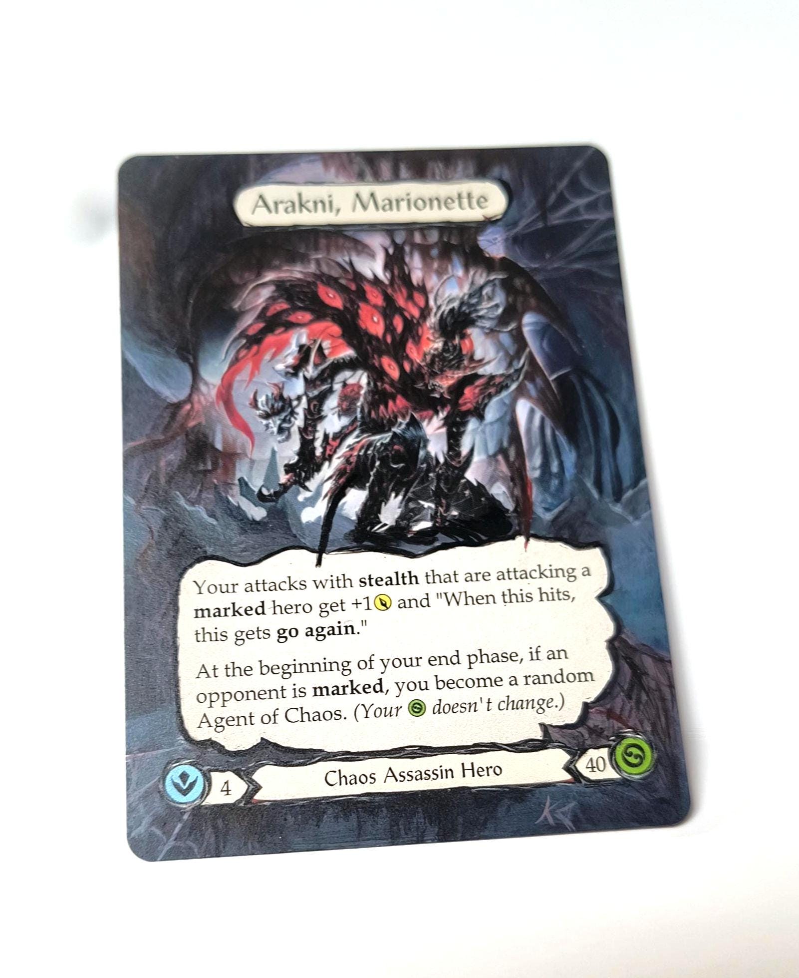 Arakni, Marionette, Altered Card, Flesh and Blood - Etsy