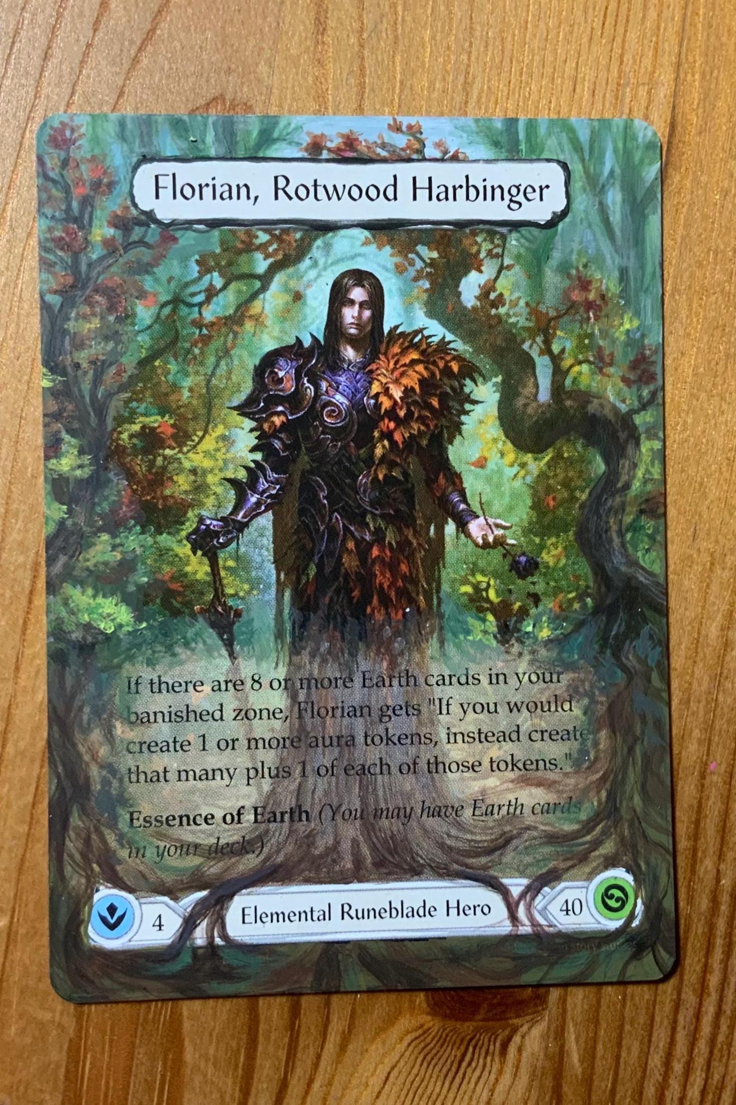 Florian, Rotwood Harbinger, Altered Card, Flesh and Blood - Etsy