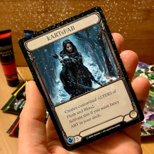 Florian, Rotwood Harbinger, Altered Card, Flesh and Blood - Etsy