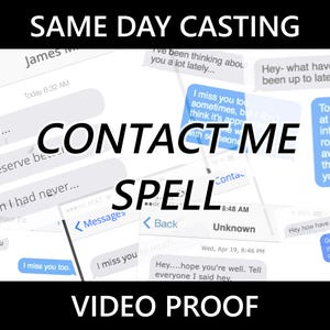 CONTACTEZ-MOI MAINTENANT Sort - Rituel d'attraction et de communication puissant