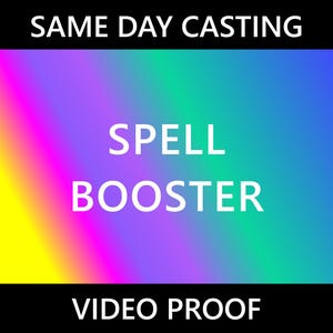 SPELL BOOSTER - Amplify Your Magic & Manifestation Ritual