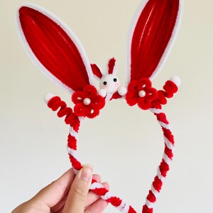 Pastel bunny ears flower crown for Easter photos