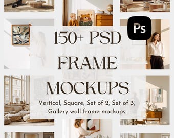 PSD Bilderrahmen Mockup All Shop Bundle: Wandkunst, Leinwand, Poster (Digitaler Download)