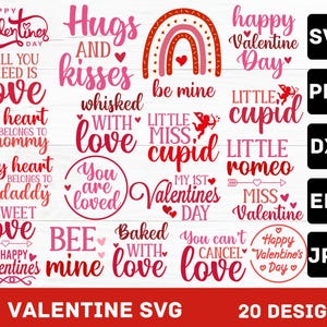Paquete de Svg de San Valentín, Svg del día de San Valentín, Svg de Sé mío, Mi primer día de San Valentín, Svg de regalo de San Valentín, Svg de vibraciones de San Valentín, cita de San Valentín, Linda