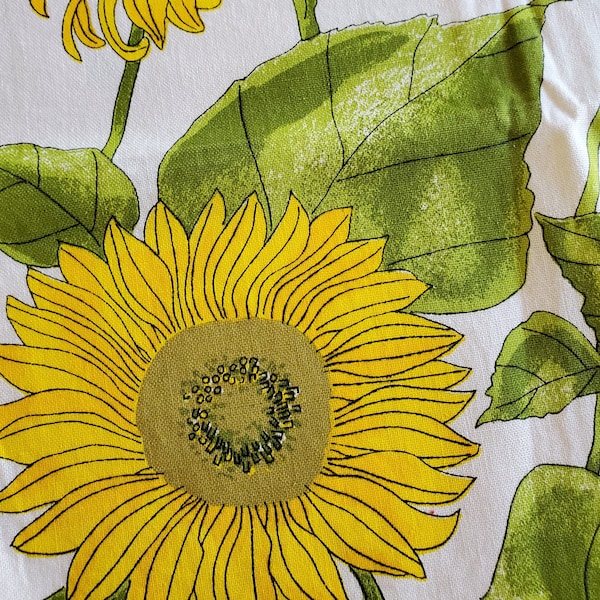 Vintage Vera Cloth Napkins Sunflowers - set of 6