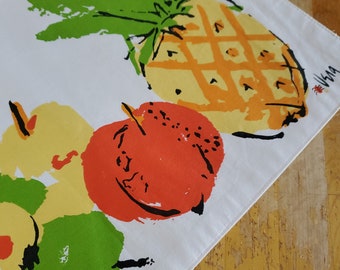 Single Vera Neumann Cloth Placement Mat - Fruit