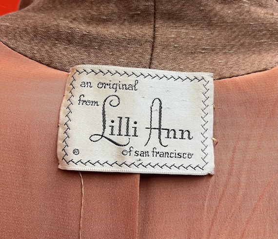 1950s Lilli Ann Silk and Mohair Skirt Suit