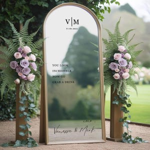 Adesivo per specchio da matrimonio / Adesivo personalizzato / Sei incredibile, ora vai a prendere un drink