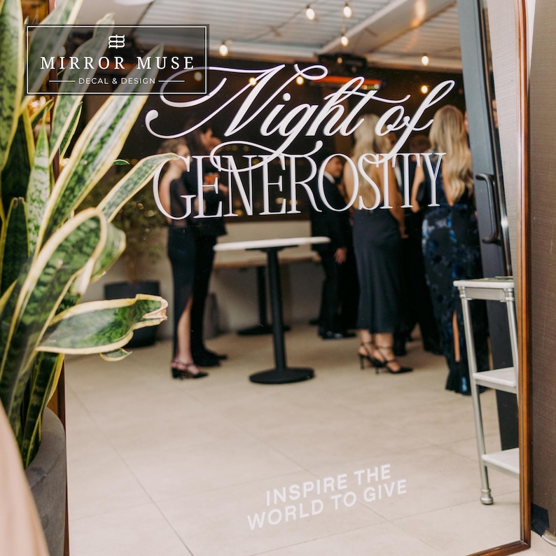 Seating Chart Sign - Wedding Mirror Decal - Our Favorite People image 9