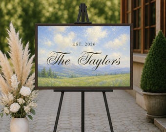 Personalized Wedding Welcome Sign | Canvas Home Decor Gift