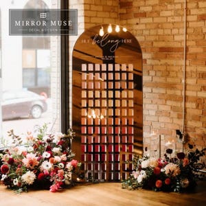 Seating Chart Sign - Wedding Mirror Decal - Our Favorite People image 12