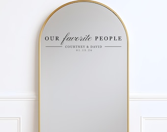 Wedding Mirror Decal For Seating Chart