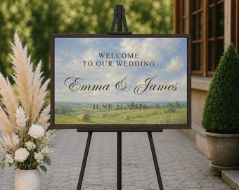 Personalized Wedding Welcome Sign | Canvas Home Decor Gift