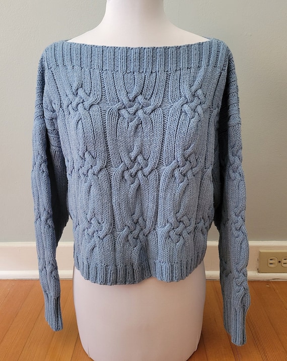 Mount Ellinor: vintage handknit boxy crop sweater