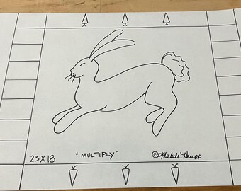 Original Rug Hooking Pattern: "Multiply"