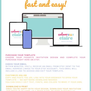 Editable Spa Party Invitation: Glam Birthday Invite (Digital File) image 5