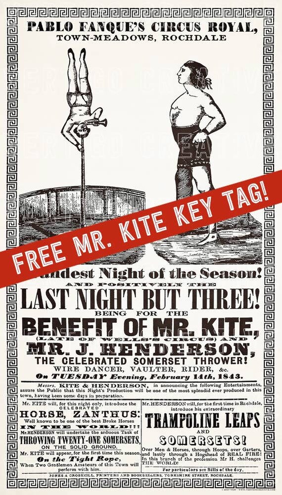 Being For The Benefit of Mr. Kite HEAVYWEIGHT Poster Print Etsy Being For The Benefit of Mr. Kite HEAVYWEIGHT Poster Print Etsy
