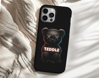 Kawaii Bear Phone Case, Cute Bear phone case, bear iPhone case, teddy bear iPhone, Teddy Phone Case, cute teddy couple matching phone case