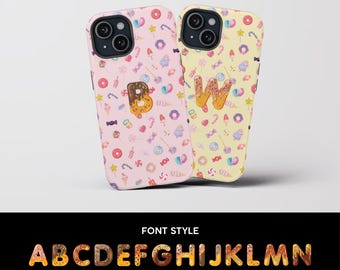Candy Pattern Phone Case, ice cream phone case, Donut phone case, lollipop phone case, candy iphone case, ice cream iphone Personalized Case