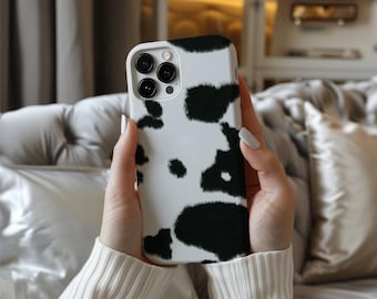 Cute Cow Phone Case, cow art phone case, cow spot phone case, Moo Cow Phone Case, cow fur phone case, iPhone cow case, cow samsung case