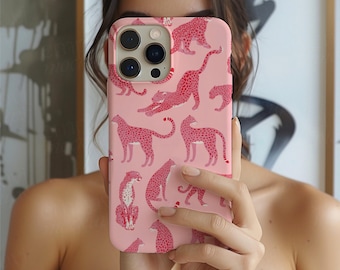 Leopard Print Phone Case Pink Leopard Pattern Blue Leopard Pattern snow leopard pattern Iphone 15 Leopard iPhone 14 Leopard Iphone 13 12 11