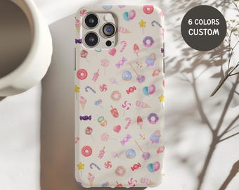 Sweets and Treats Pattern Phone Case for iPhone X to 17 and Samsung Galaxy