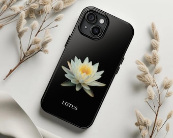 Lotus Phone Case, Lotus flower case, Lotus Iphone 13 Case Lotus Iphone 12 Case custom name iphone 16 15 iphone14 personalize Samsung Galaxy