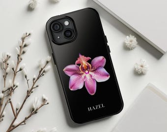 Orchid Phone Case, Orchid Lovers Gift, orchid iphone case, flower unique iphone, iphone simple flower, Aesthetic mobile phone case floral