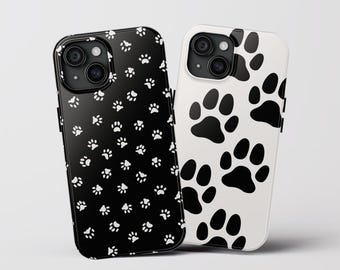 cat paw phone case, paw print phone case, funny cat phone case, Cat paw case, cat paw cat owner, kitten iphone case, cat lovers gift ideas