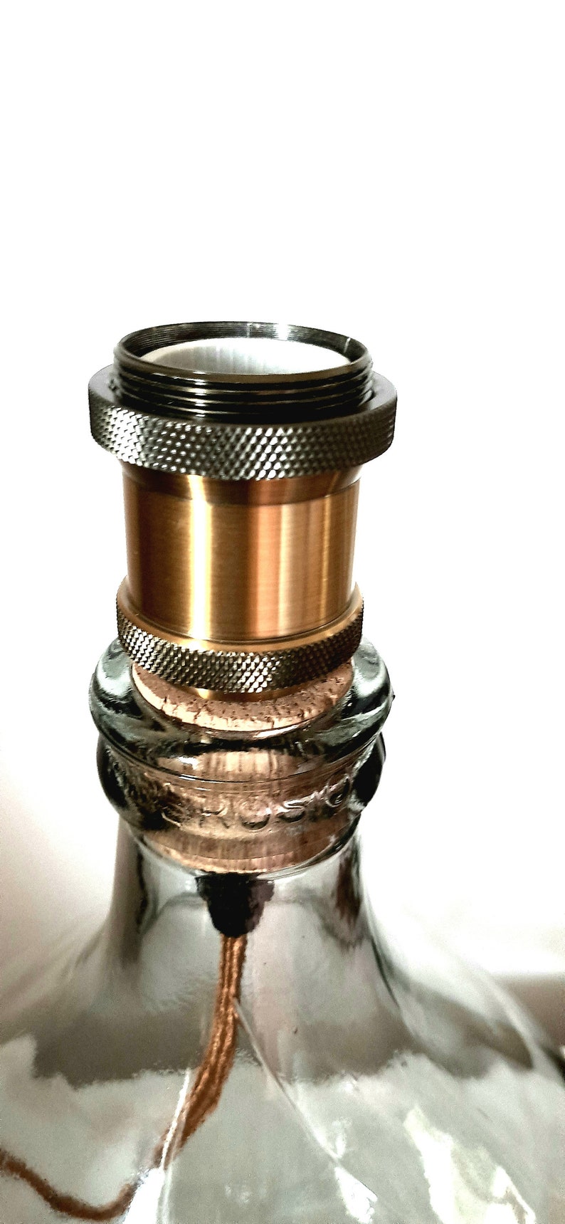 Modern Glass Bottle Lamp Base Large Glass Table Lamp Etsy