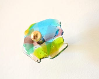 Nr.117 Murano Glas Wandhaken in Mix Farben