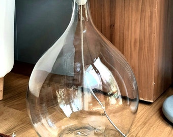 Modern Glass Bottle Lamp Base, Large Glass Table Lamp