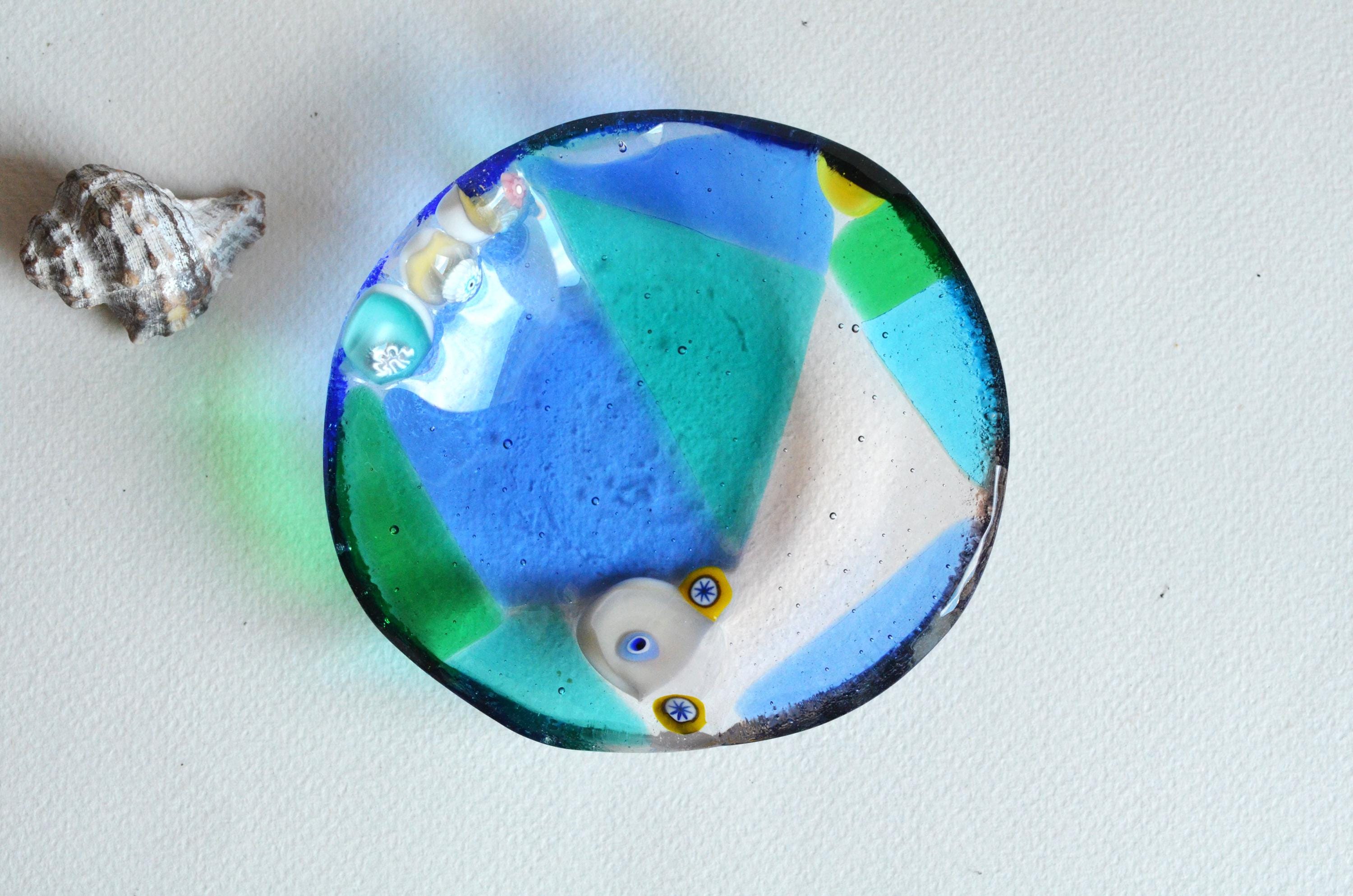 Colorfull Murano glass bowls perfect sushi soy sauce serving bowl dipping bowl for grazing board