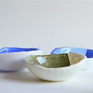 Blue Glass bowl, fused glass bowls, gift for mothersday